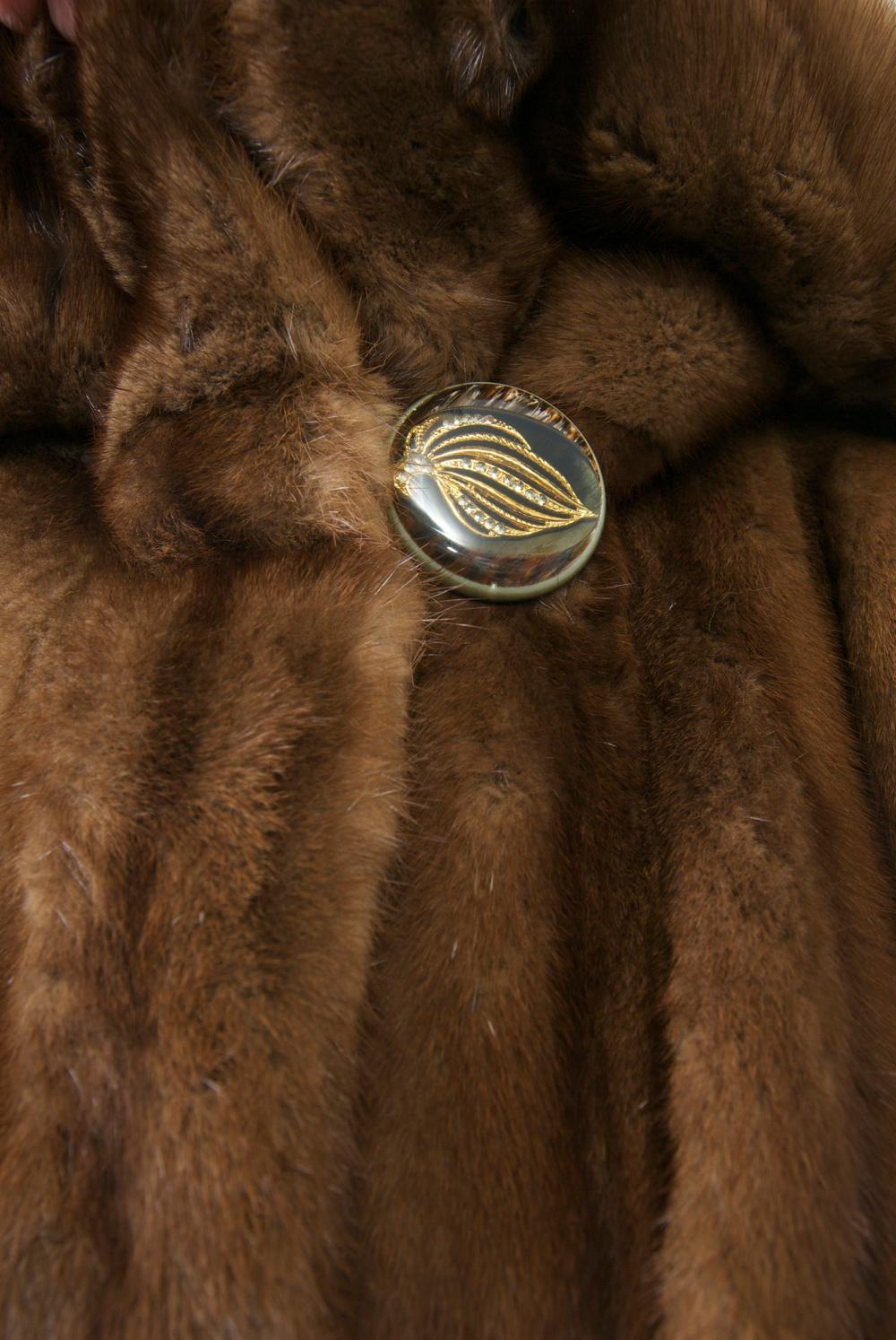 Golden Mink Swing Coat 2