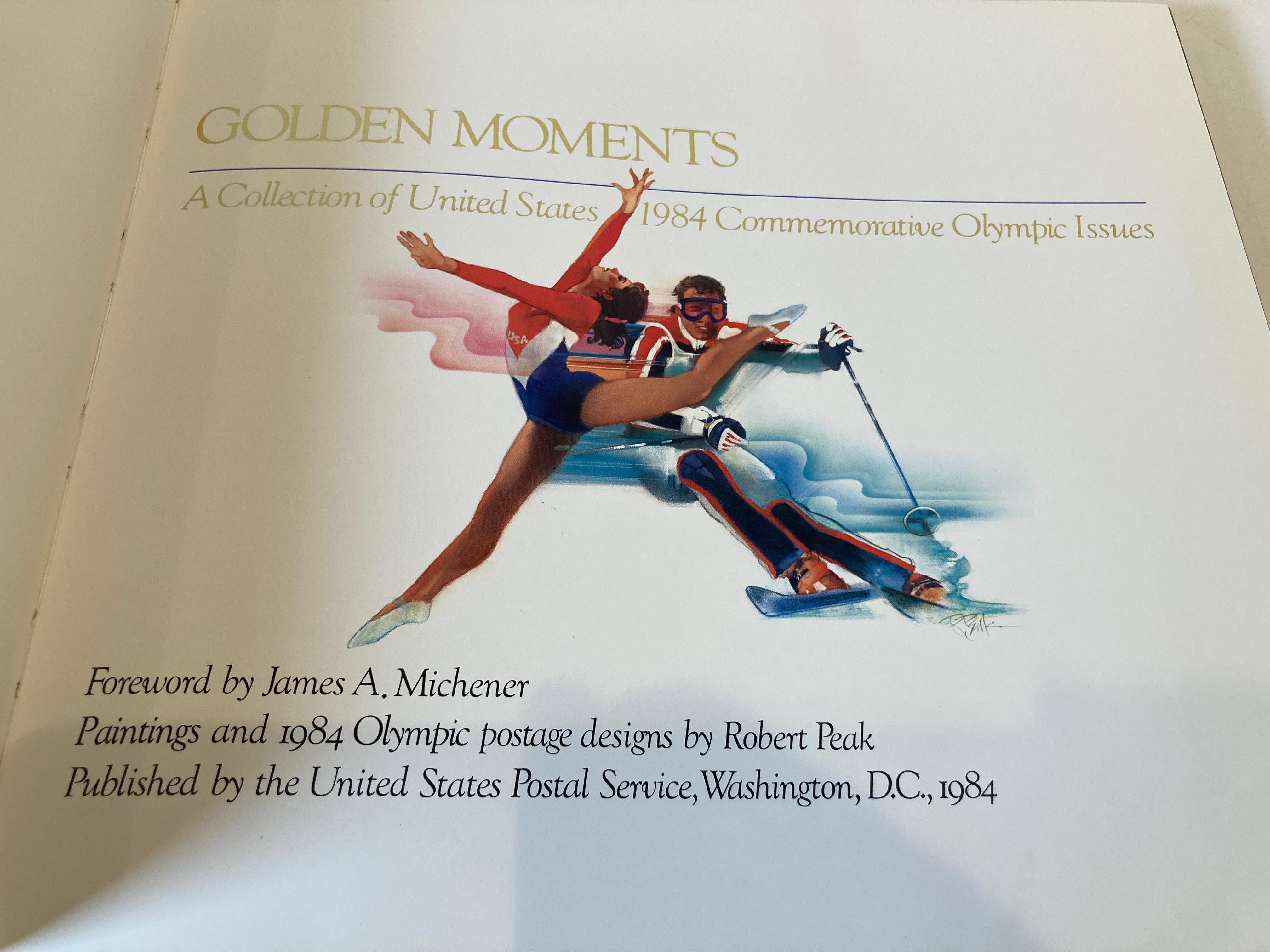 Golden Moments: a Collection of United States 1984 Commemorative Olympic Issues For Sale 1