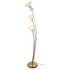 Golden Murano Floor Lamp, 1980s
