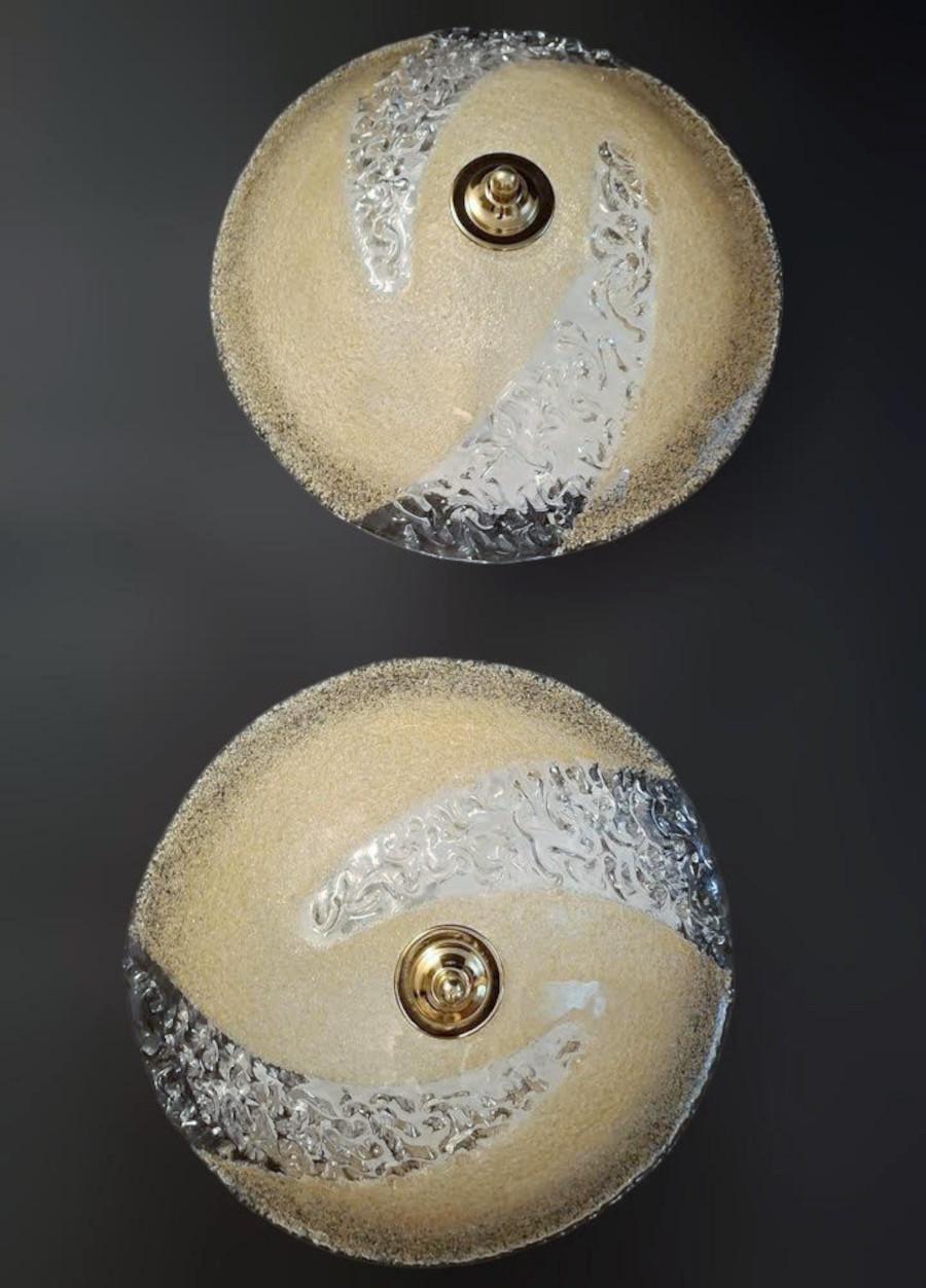 Golden Murano Flush Mount, 2 Available For Sale 3