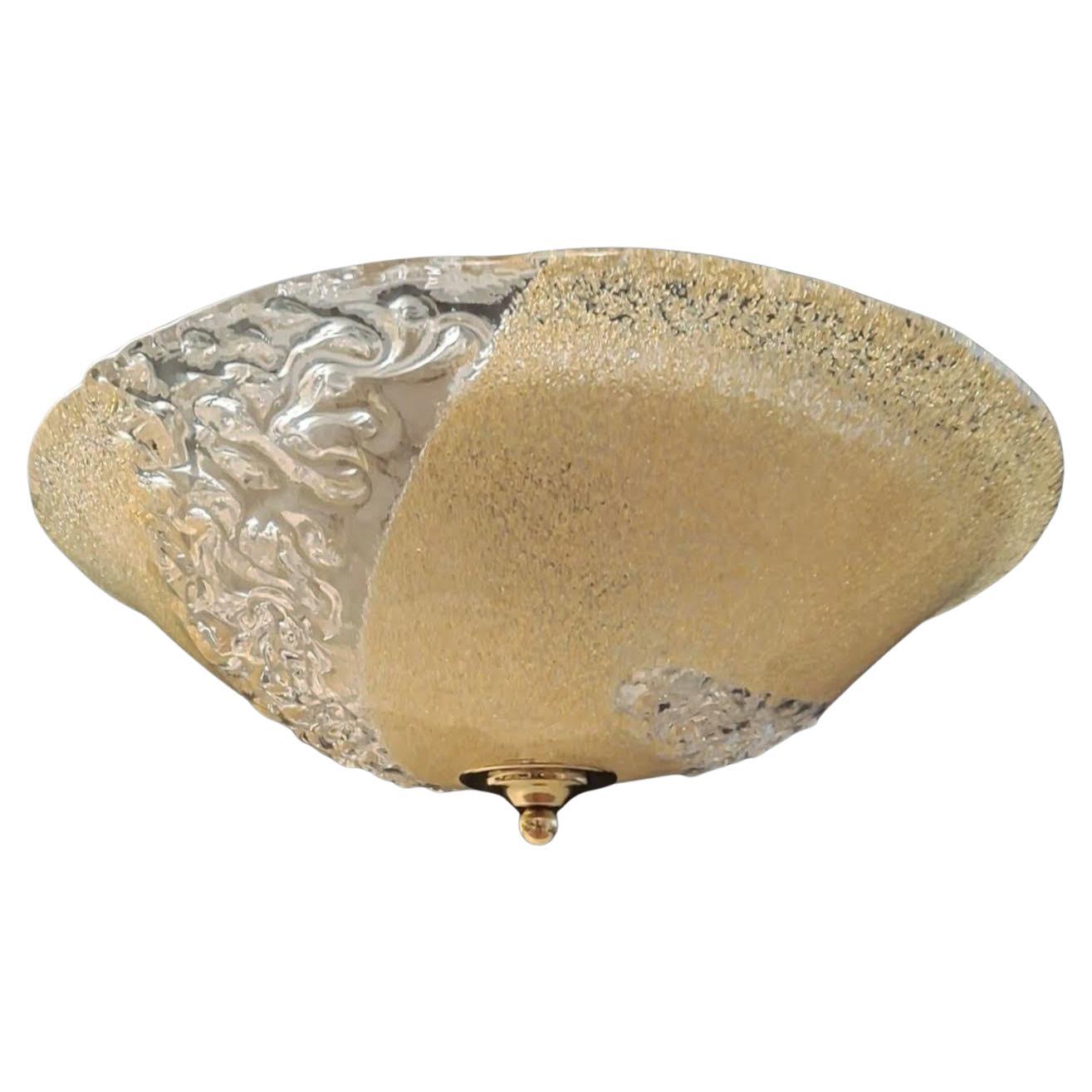 Golden Murano Flush Mount, 2 Available