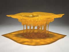 "Golden", Murano Glas Tafelaufsatz, Handgemacht in Italien, Einzigartiges Design, 2022