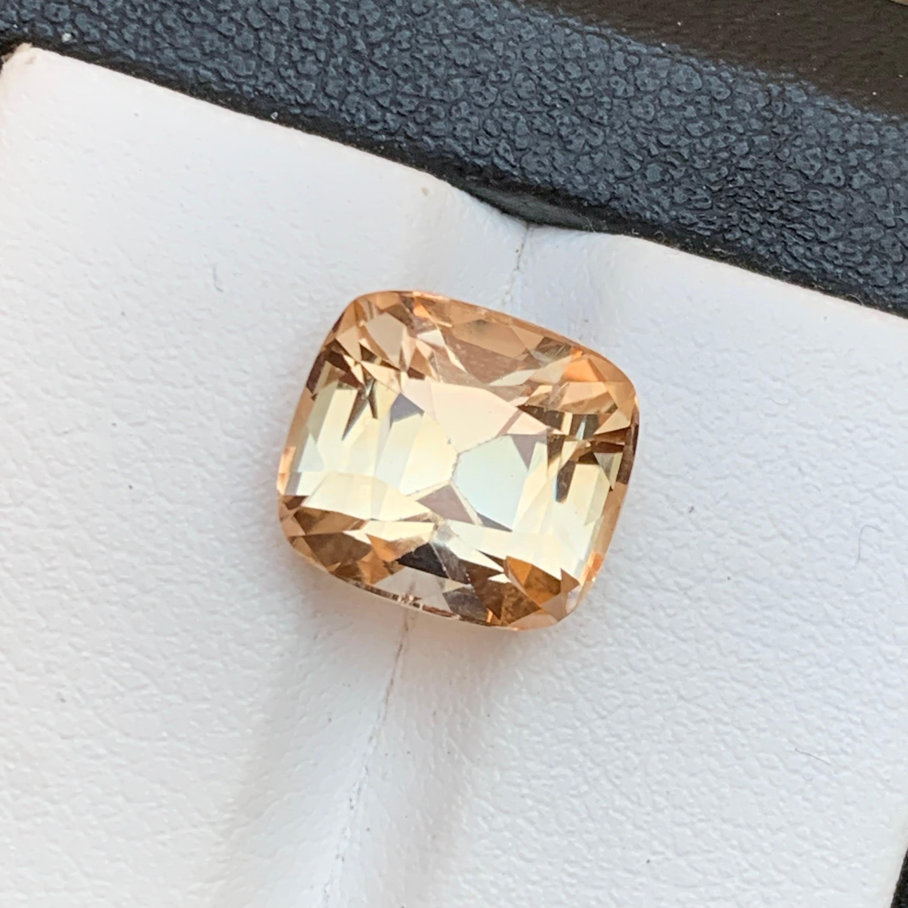 Golden Natural Topaz Loose Gemstone for Ring, Pendant or any other Jewelry Setting from Skardu, Pakistan!!

💎 GEMSTONE TYPE: Topaz
⚖️ TOTAL WEIGHT: 7.35 Carats
📐 SIZE (mm): 9.89 x 10.90 x 8.32
🪚 SHAPE & CUT: Cushion Cut
🌈 COLOR: Golden
🔎