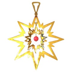 Étoile Golden Nothern de Georg Jensen, Ornement de Noël 1993, Flemming Eskildsen