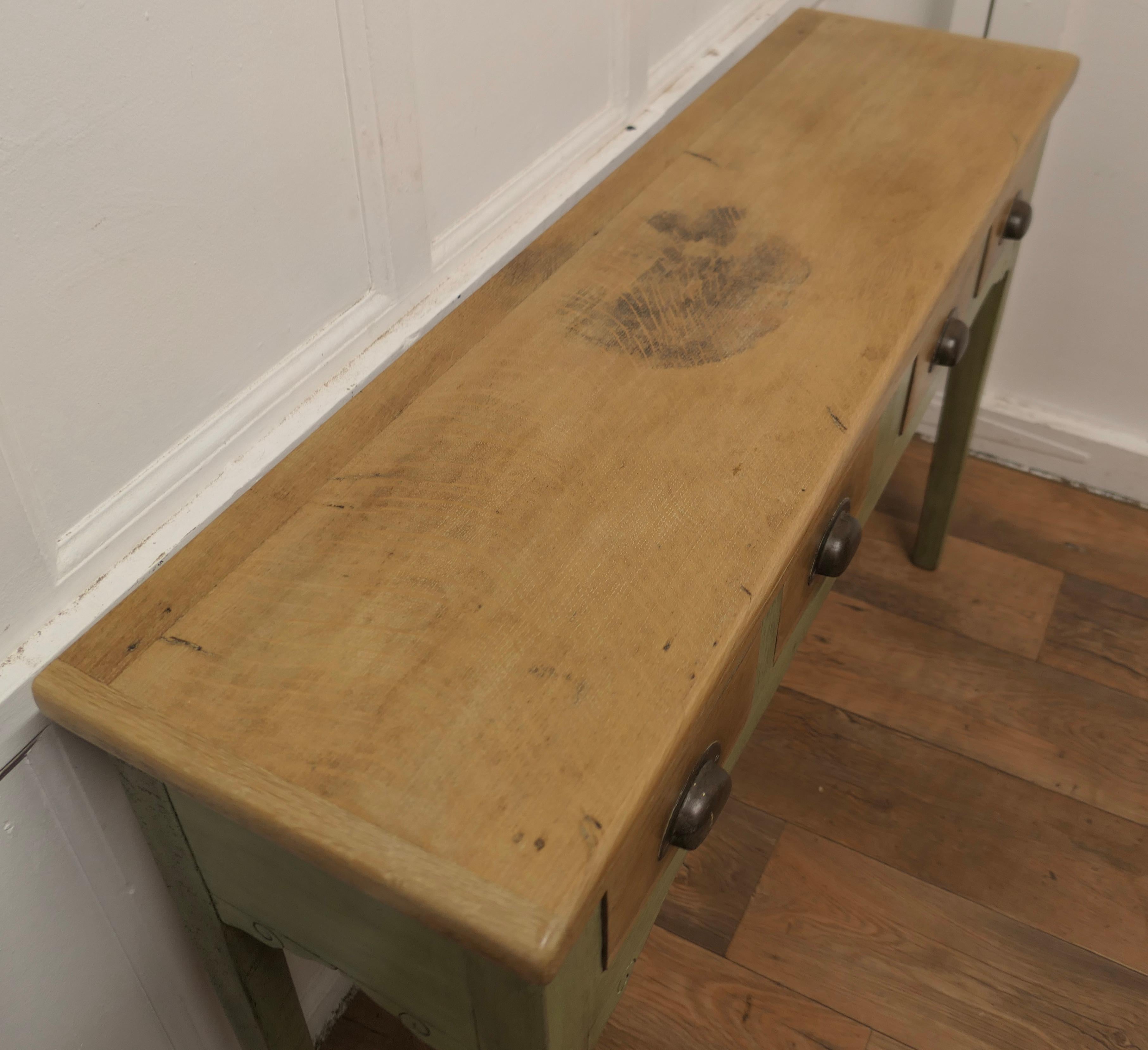 olive green entryway table