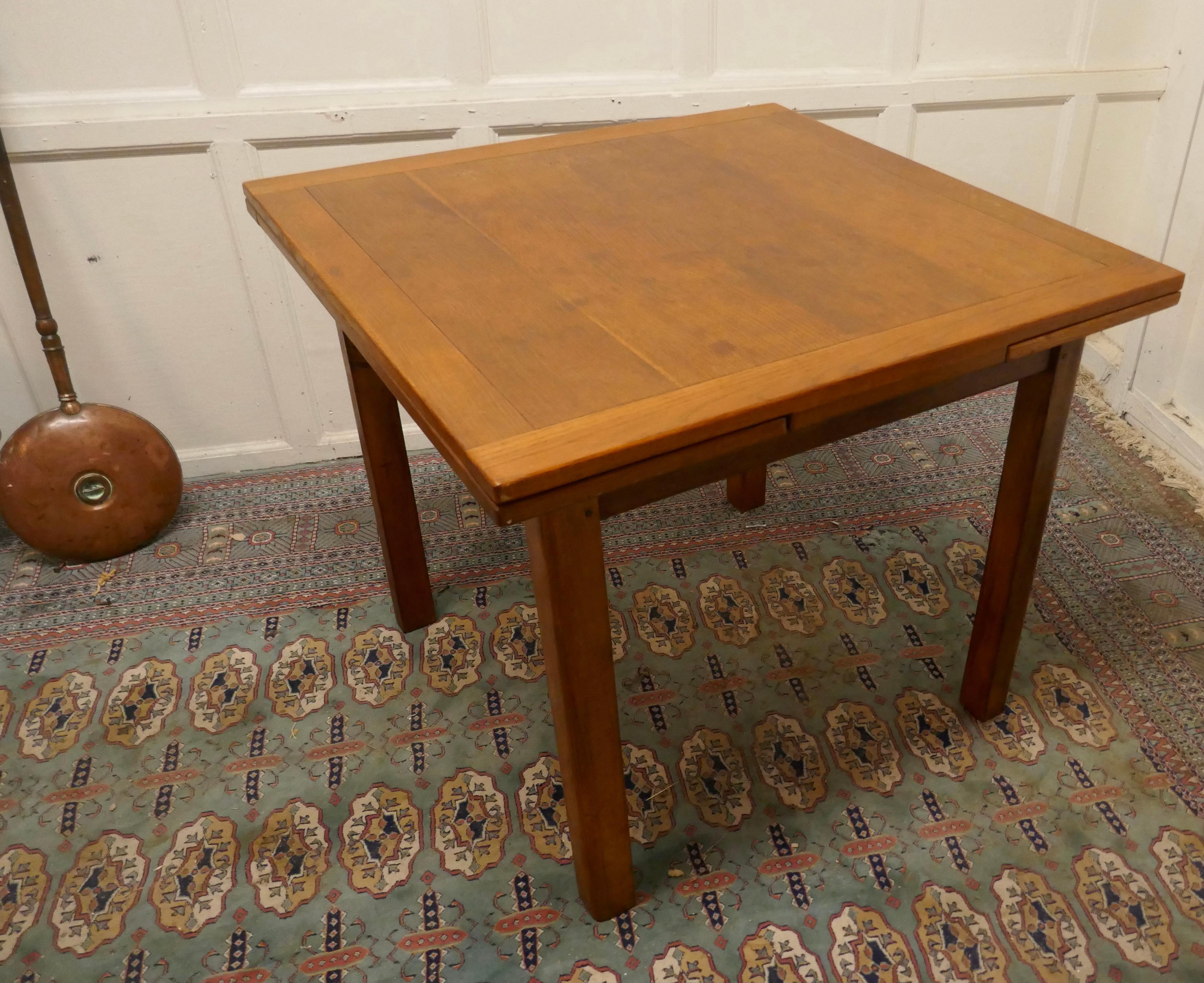 Golden Oak Cottage Draw Leaf Table 1