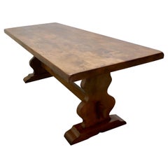 Golden Oak Farmhouse Refectory Table