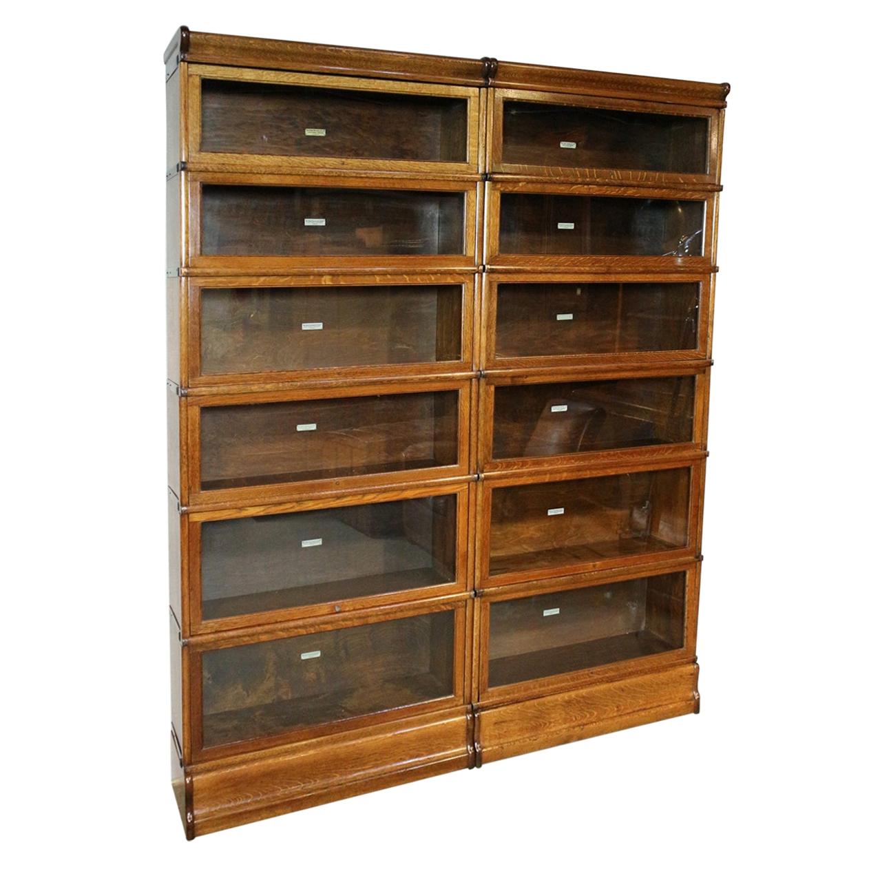 Golden Oak Globe Wernicke Bookcase