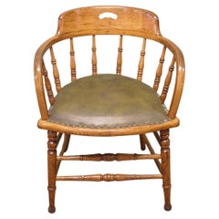 Golden Oak Smokers Bow Office or Desk Chair  This is a very attractive piece
