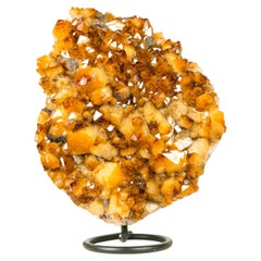 Golden Orange Citrine Cluster Formed as a Citrine Flower