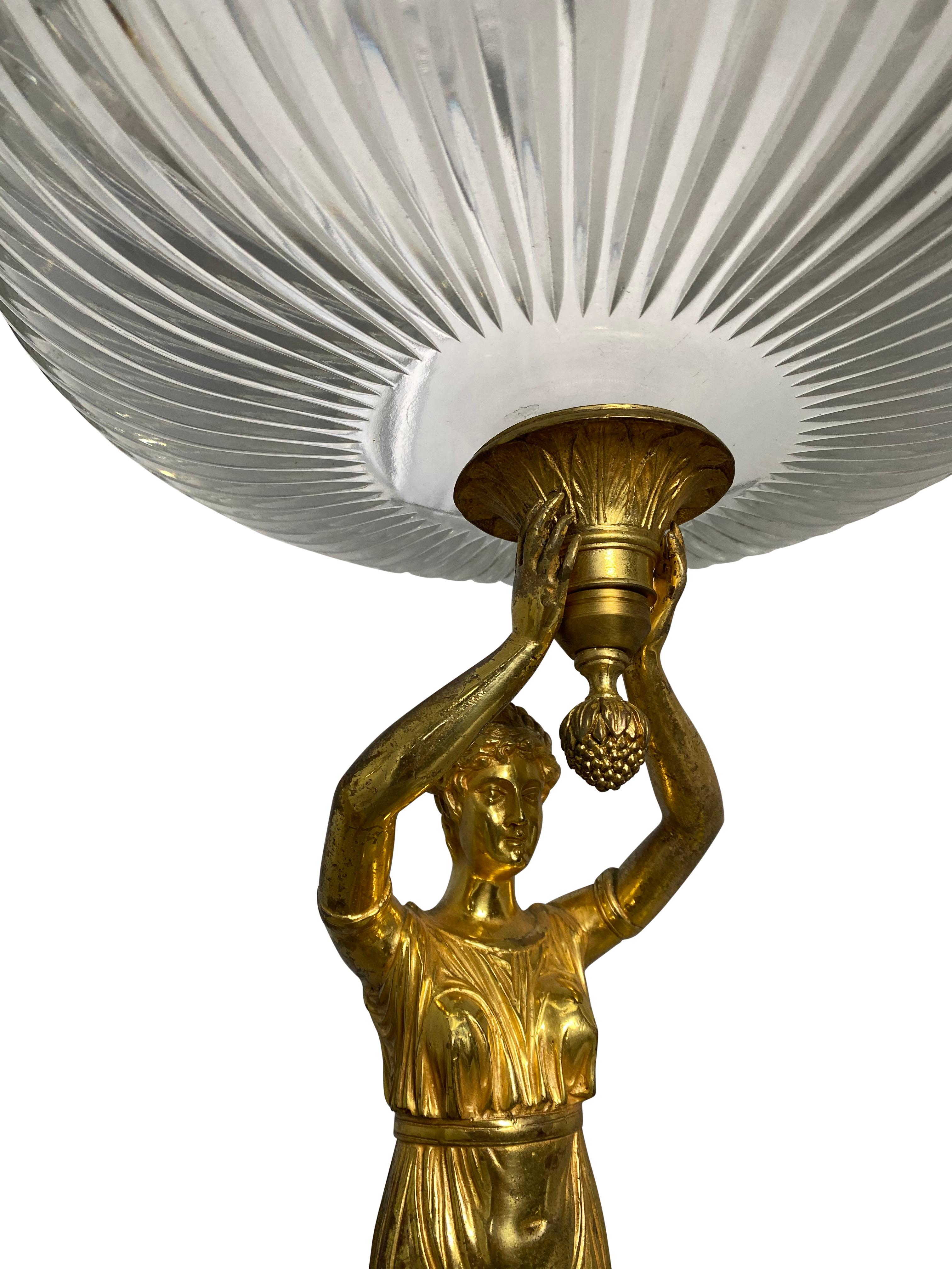 Golden Pair of Allegorical Tazzas, 20th Century For Sale 7