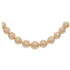 Used Golden Pearl Necklace