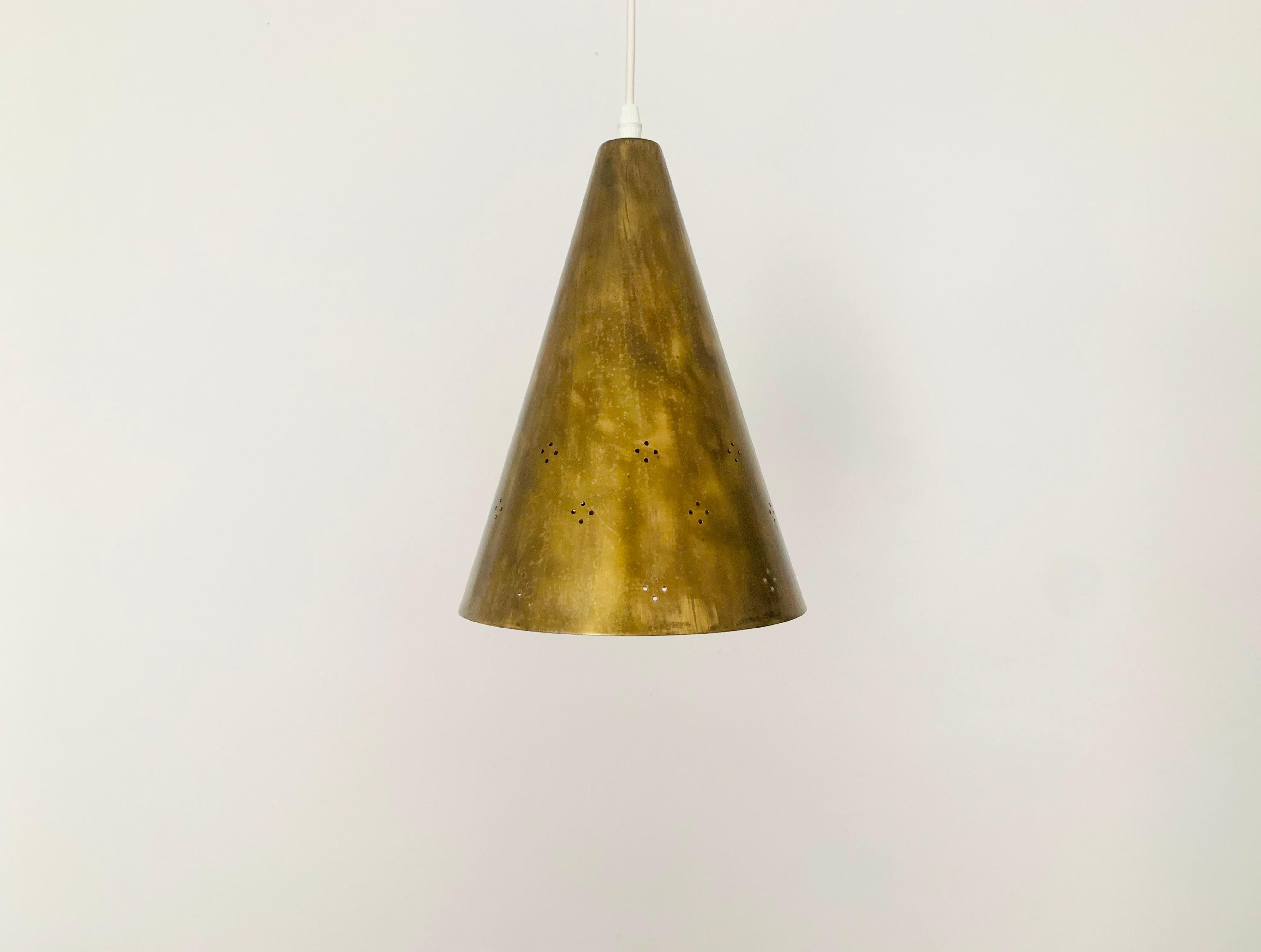Mid-Century Modern Golden Pendant Lamp