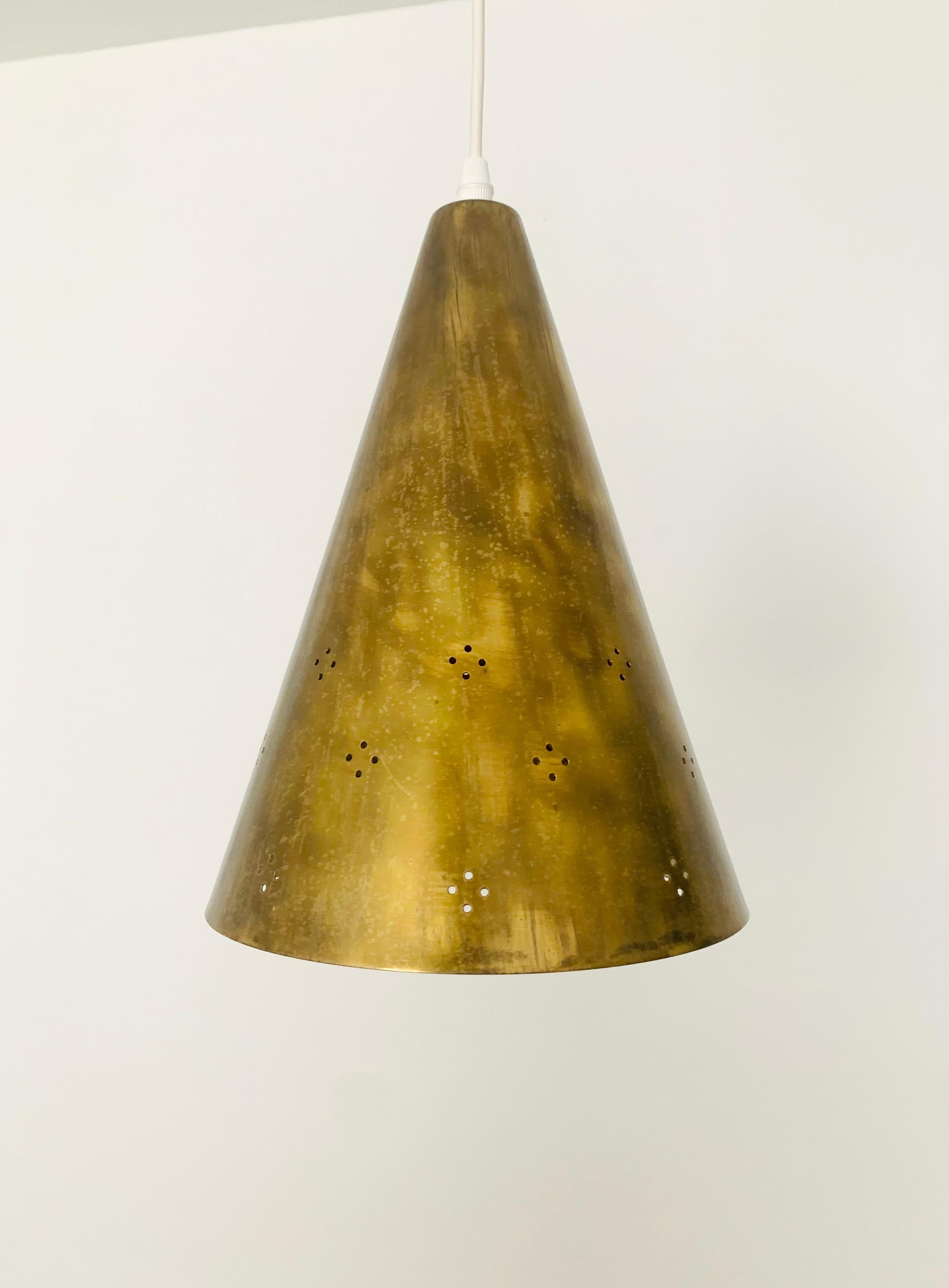 Golden Pendant Lamp In Good Condition In München, DE