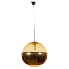 Golden Pendant Light designed by Peill and Putzler, 1970