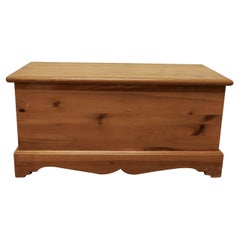 Retro Golden Pine Coffer, Blanket Box or Coffee Table