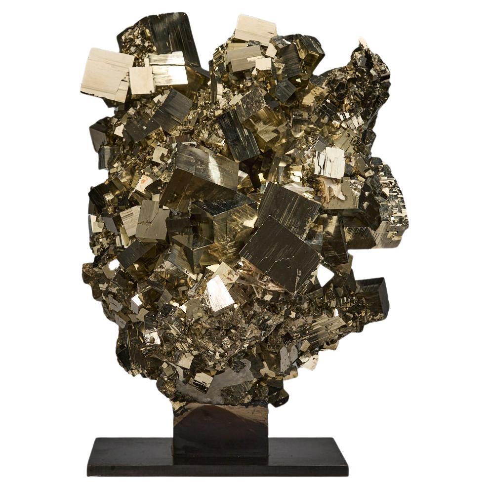 Golden Pyrite Sculpture