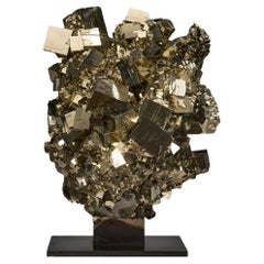 Golden Pyrite Sculpture