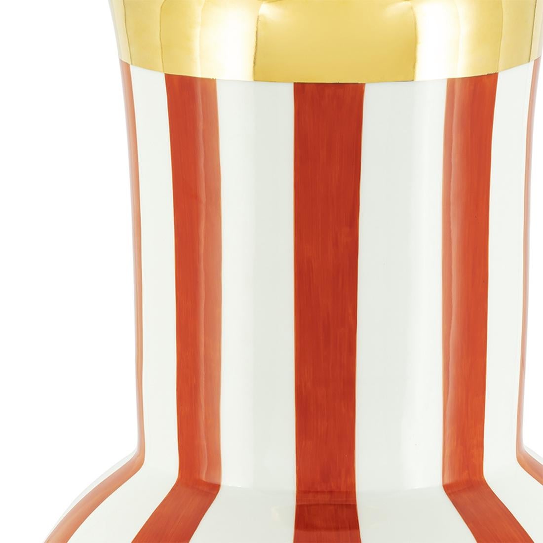 Vaso grande rosso oro In condizioni Nuovo in vendita a Paris, FR