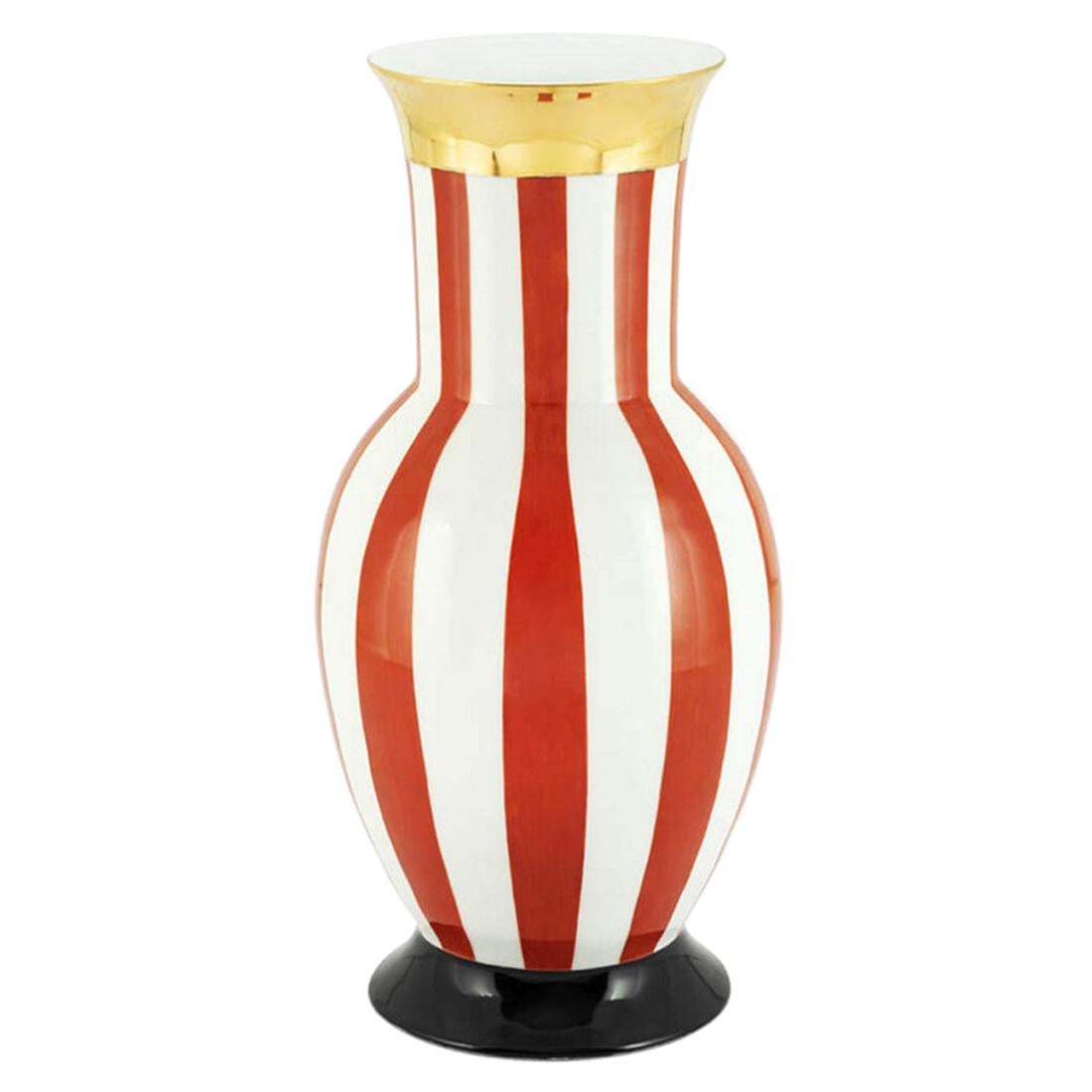 Golden Red Medium Vase