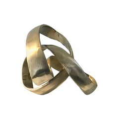 Golden Ribbon Sculpture