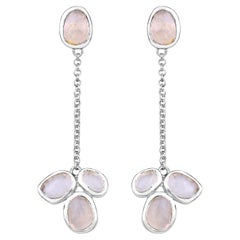 Orecchini pendenti di rutilo dorato 6,4 carati A. Silver