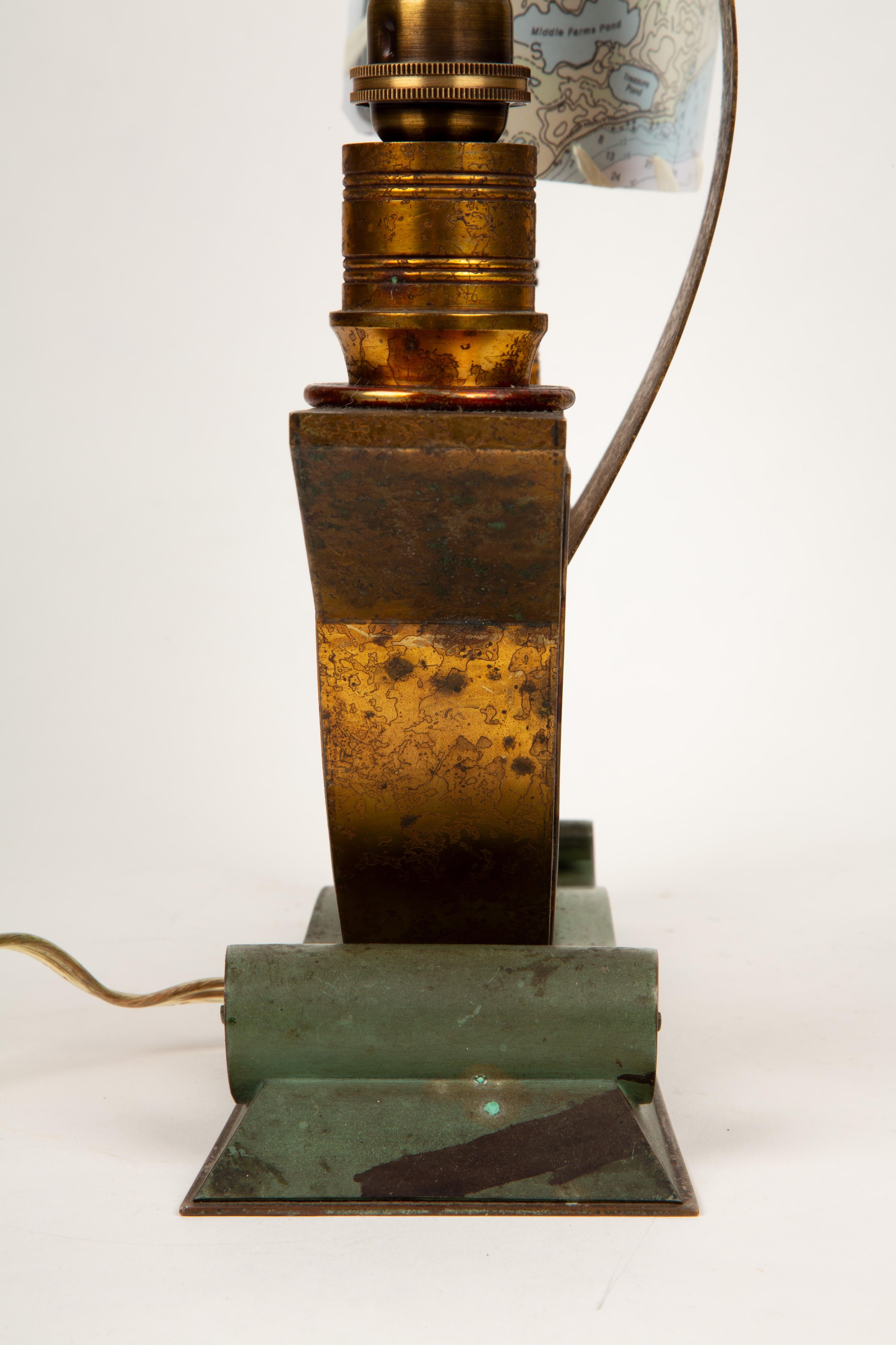 Golden Sails Afloat: Pair of French Art Déco Galleon Ship Lamps, 1940s For Sale 5