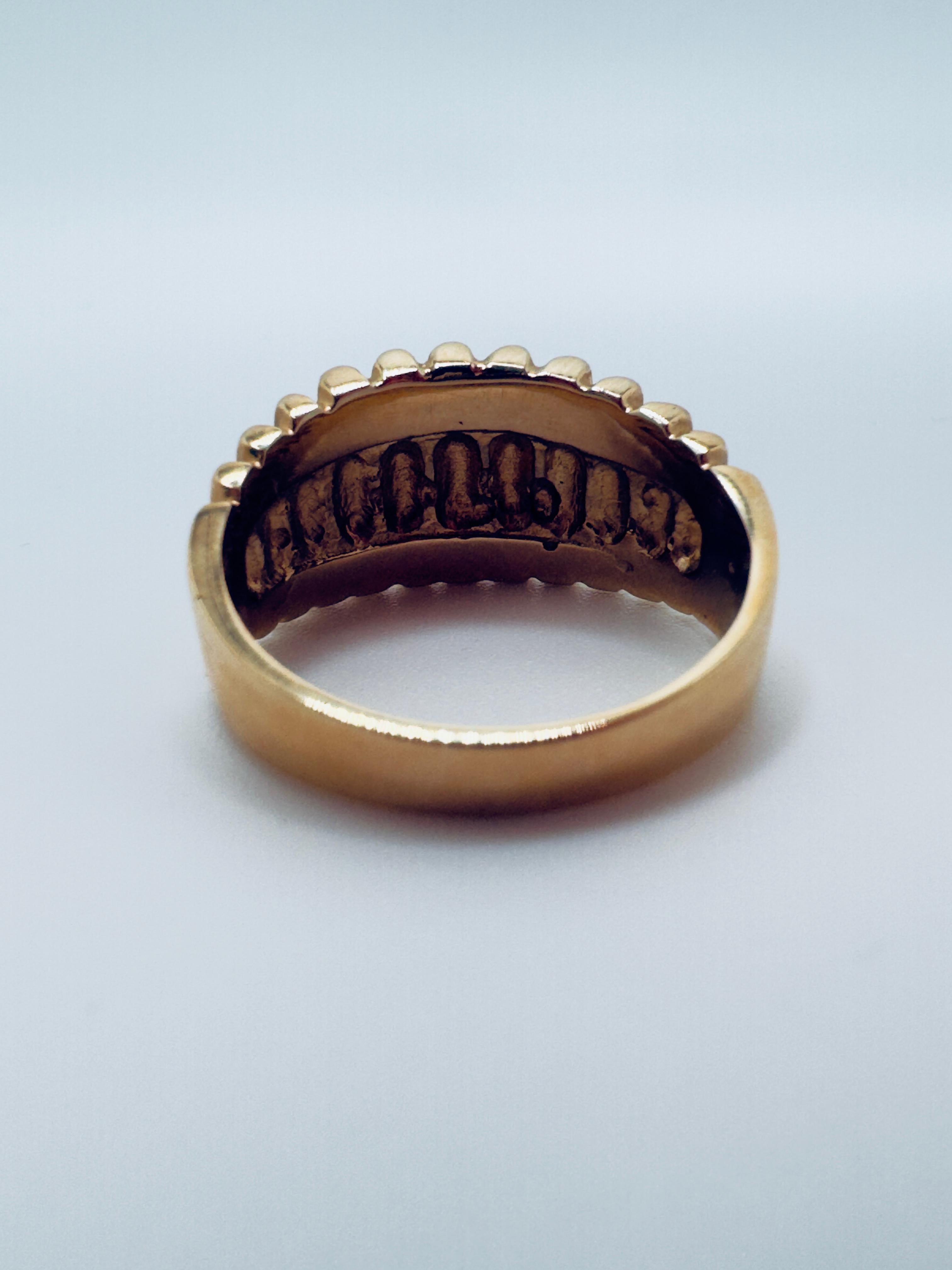 Goldene Jakobsmuschel Elegance Ring im Zustand „Gut“ im Angebot in Palm Desert, CA