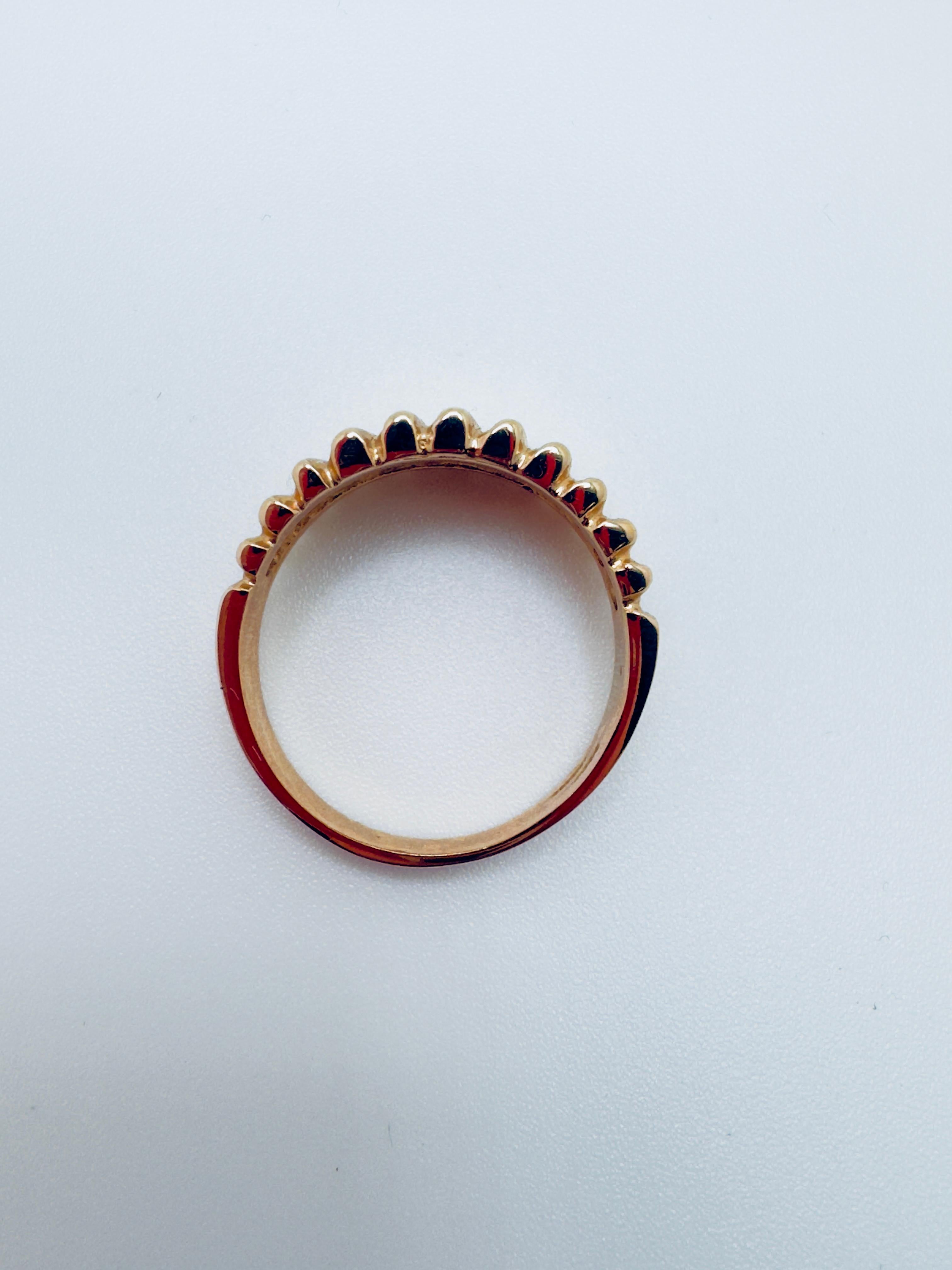 Goldene Jakobsmuschel Elegance Ring für Damen oder Herren im Angebot