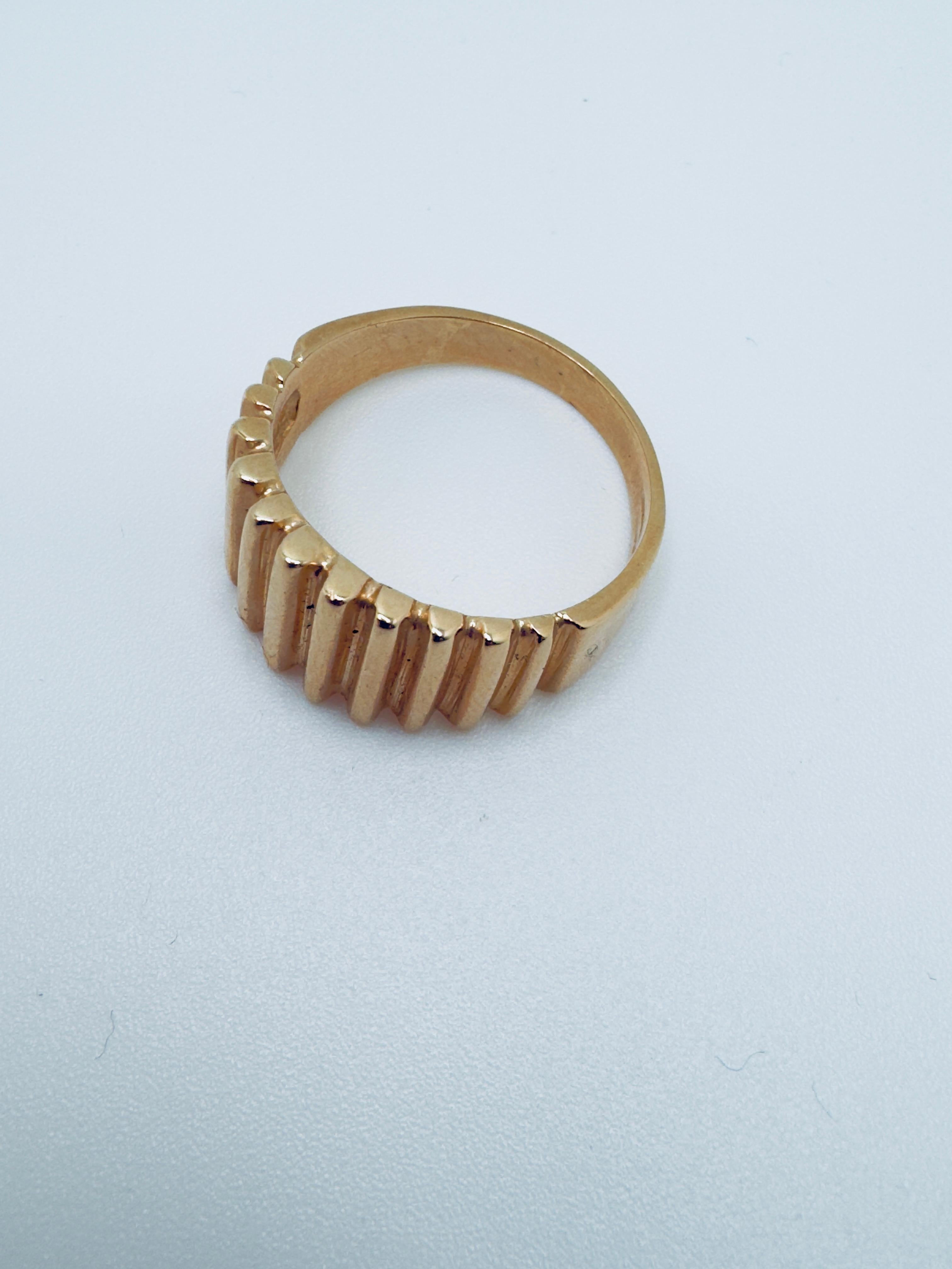 Goldene Jakobsmuschel Elegance Ring im Angebot 2
