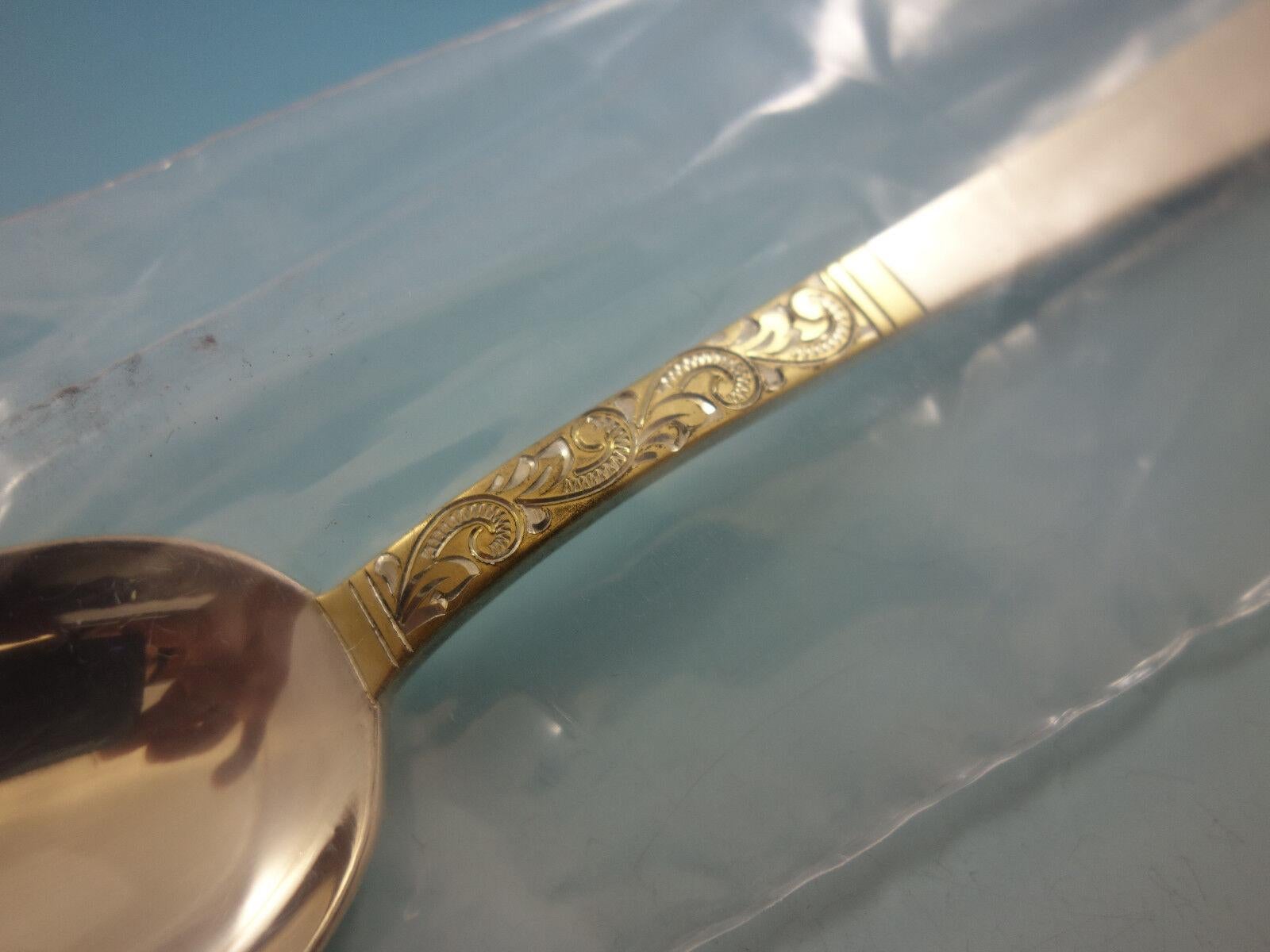 Golden Scroll by Gorham Sterling Silver Flatware Set For 10 Service 47 Pieces For Sale 3