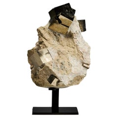 Golden Sculptural Pyrite Formation