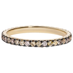 Golden Sky Eternity Ring, Yellow Diamonds, Grey Diamonds, White Diamonds