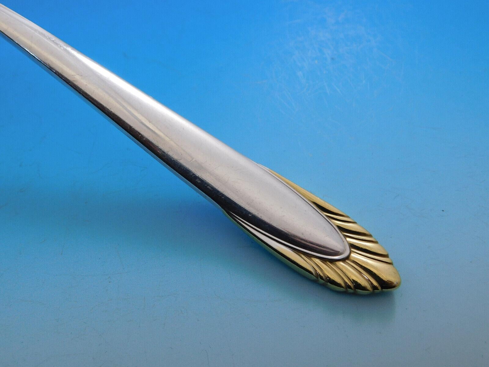 Mid-20th Century Golden Soliel by Lunt Sterling Silver Flatware Set for 12 Service 86 Pieces