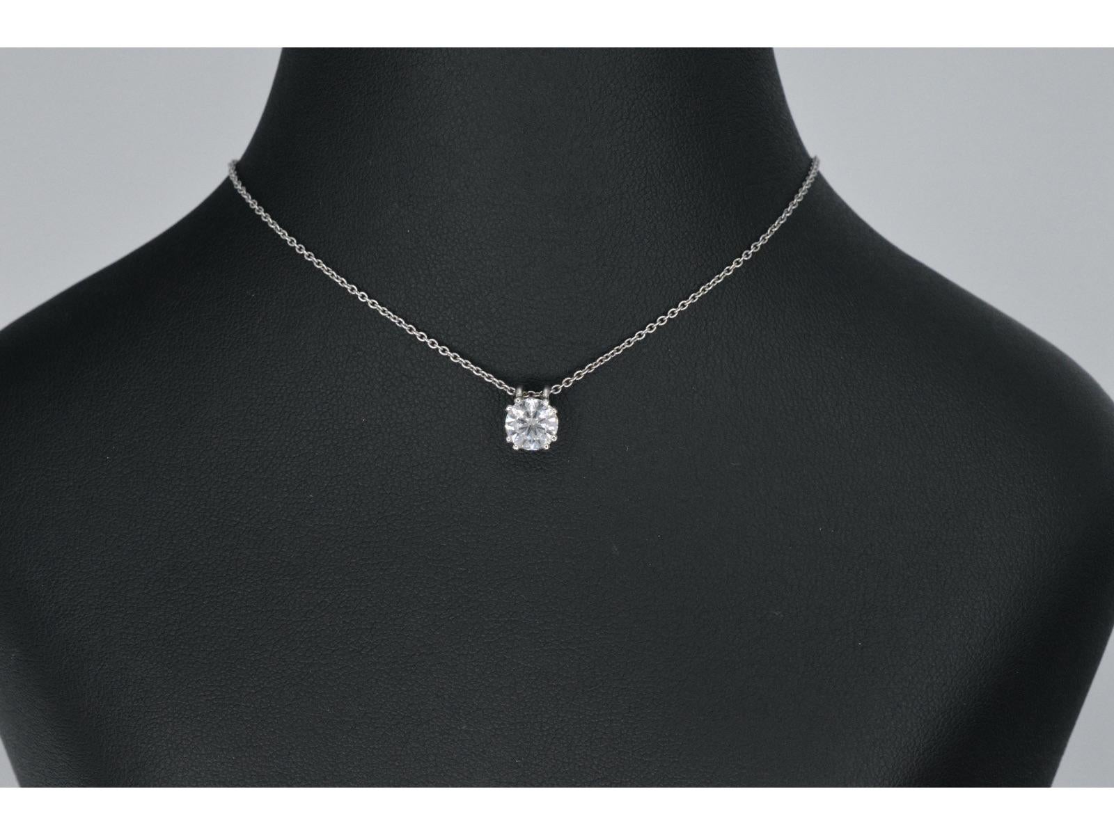 Elegant Gassan gold solitaire pendant graced with the timeless beauty of a single diamond. This exquisite pendant, from the renowned brand Gassan, showcases a single Gassan 121 cut diamond with a weight of 1.00 carat. The diamond, with its