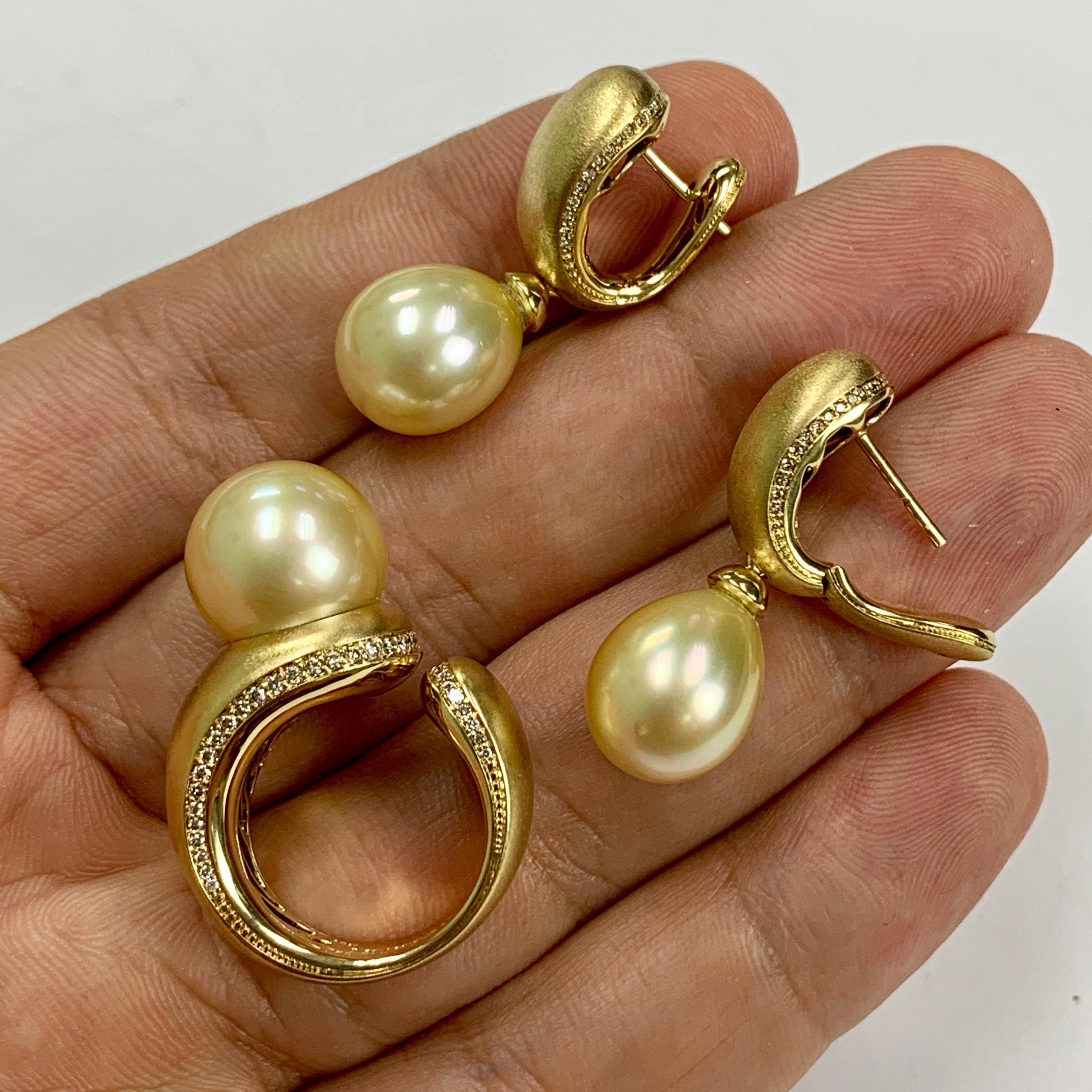 pearl ring and earring set