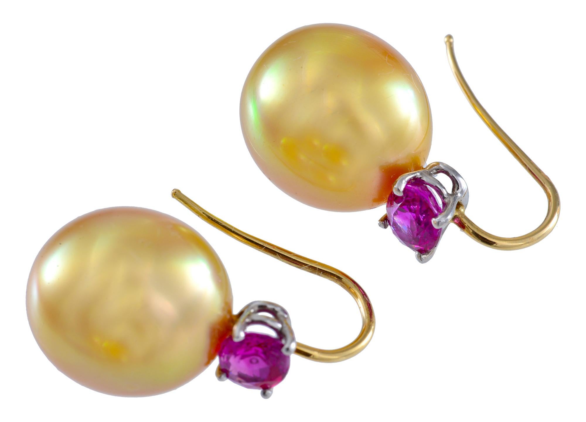 burmese pearl drop earrings