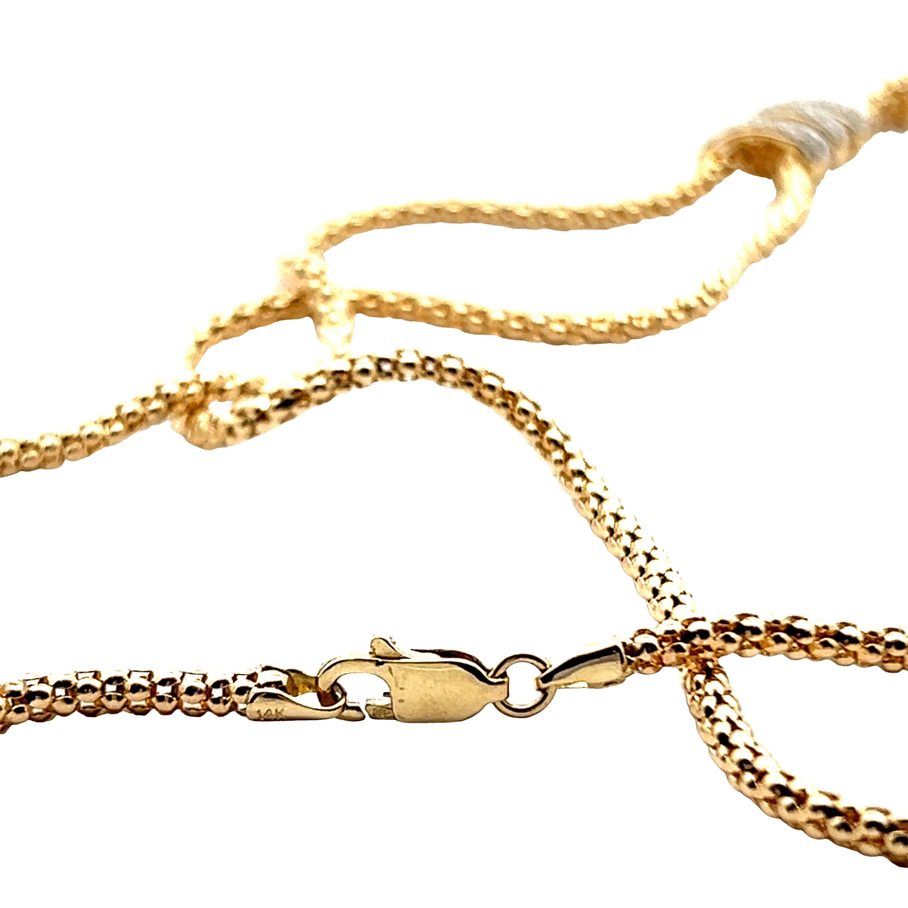 Golden South Sea-Tahitian Pearl Necklace In New Condition For Sale In Richmond, BC