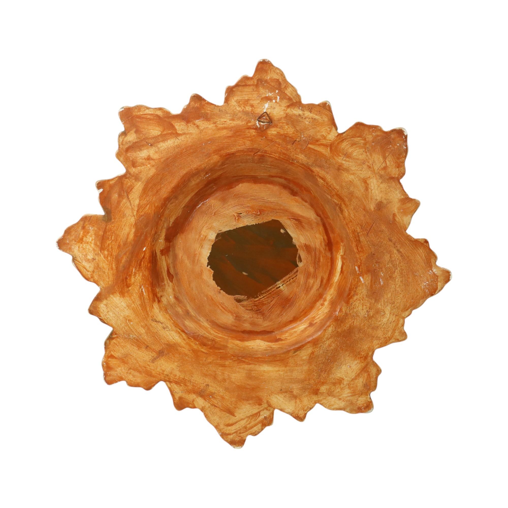 Golden Sun Mirror Plaster Sunburst Mirror Convex 48cm For Sale 6