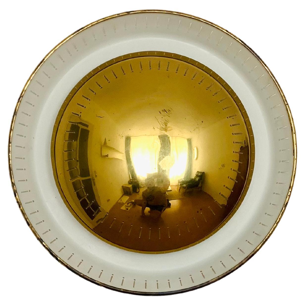 Golden Sunburst Wall Lamp For Sale