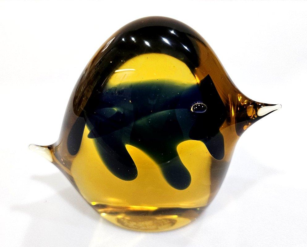 Italian Salviati Murano Glass Chick Sculpture with Original Label CLOSING SALE
