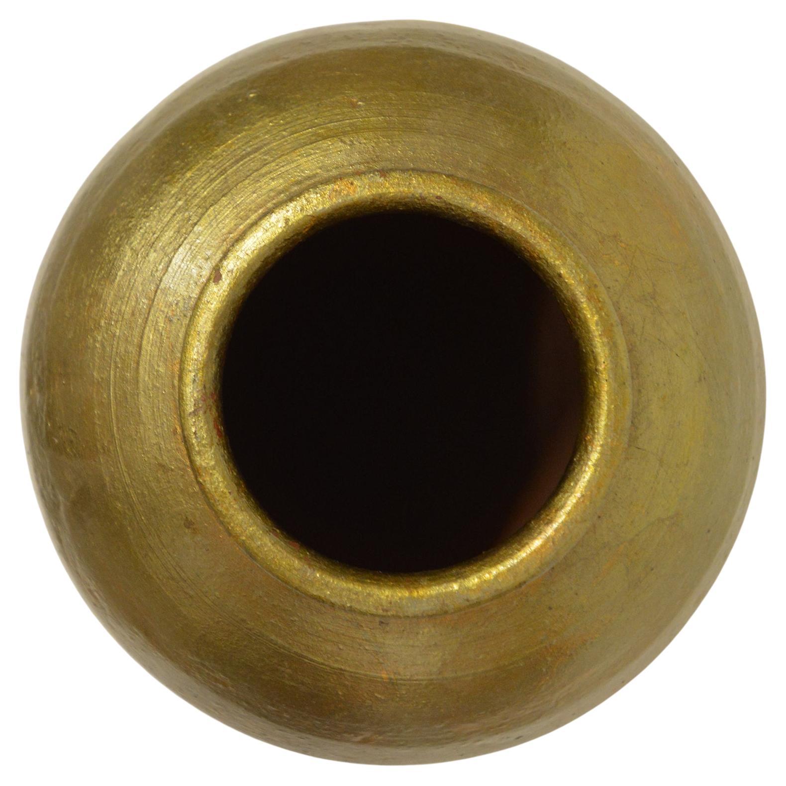 Altro Vaso in terracotta dorata di Giovanni Patrini in vendita
