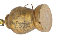 Golden Textured Ceramic Table Lamp