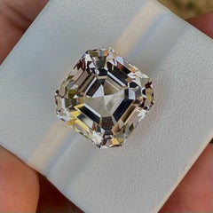 Golden Topaz 27.20 Carat Asscher Cut Ring or Necklace Loose Gemstone