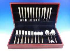 Golden Tradewinds by International Sterling Silver Flatware Set 51 Pcs Bamboo