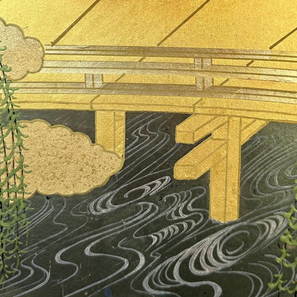 Golden Tranquility: Willows by the River For Sale 1
