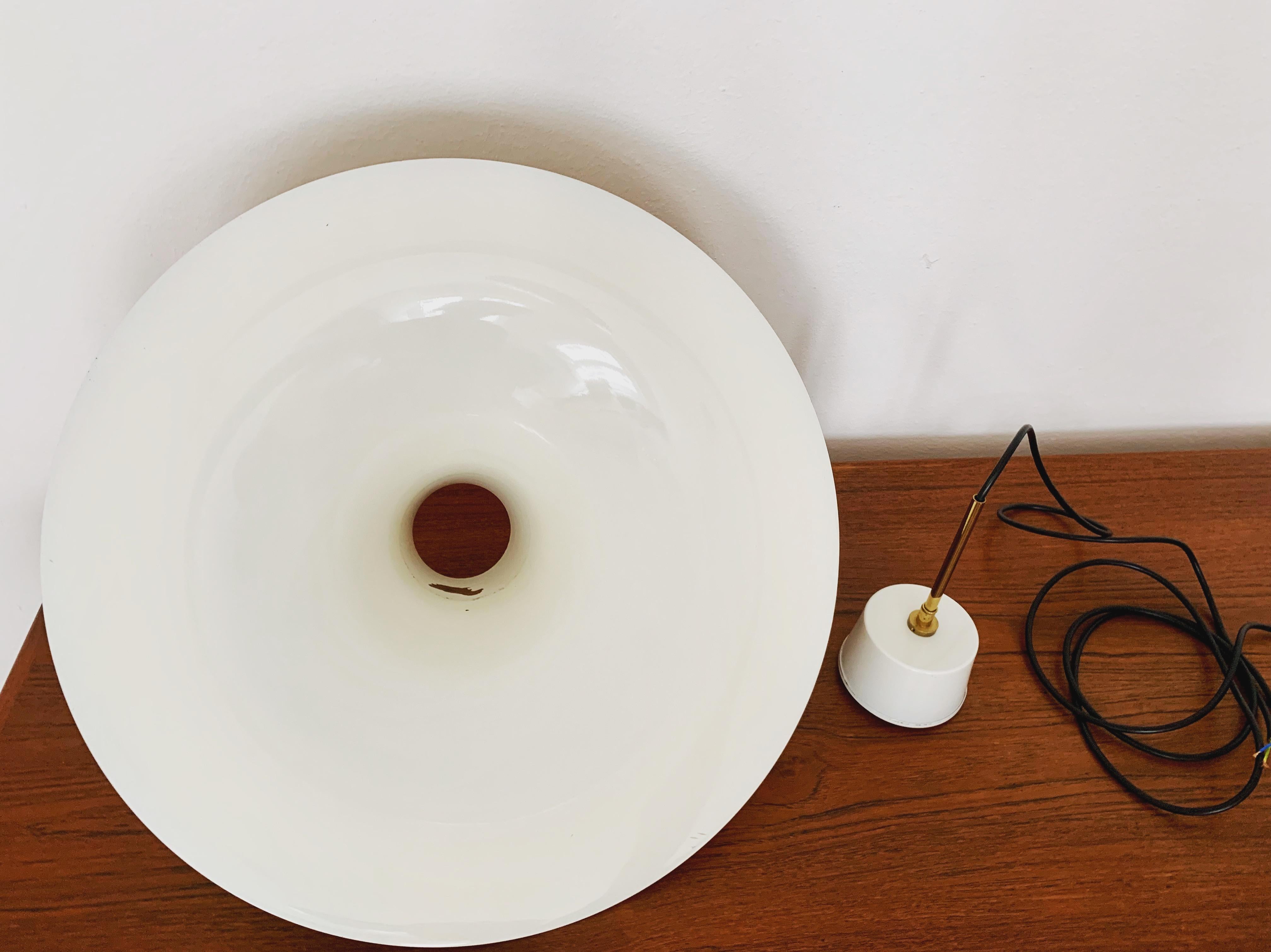 Golden Trumpet Shaped Pendant Lamp For Sale 6