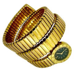 18K Yellow Gold Bulgari Serpenti Tubogas Ladies Watch