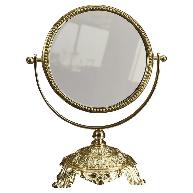 Golden Vanity Table Mirror For Sale at 1stDibs