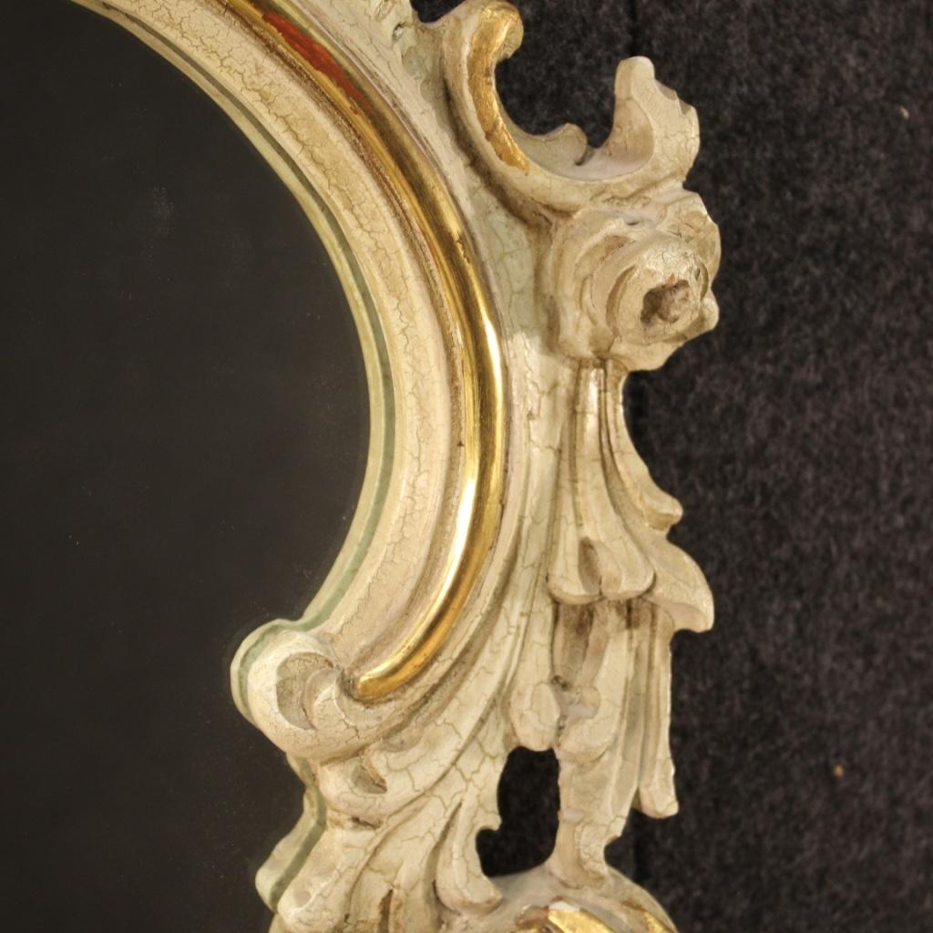 Wood Golden Venetian Mirror, 20th Century For Sale